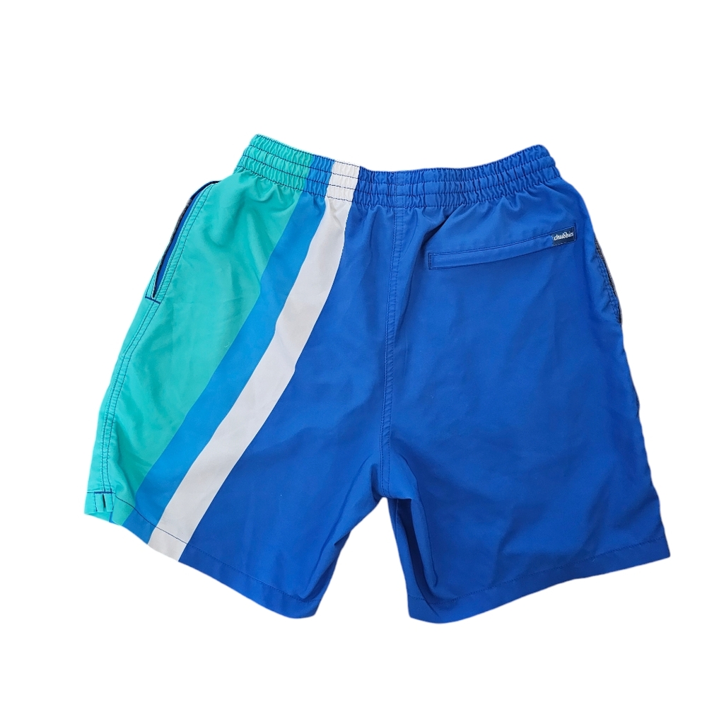 Chubbies Mens swim trunks medium 7"  blue stripes pockets lin… - Picture 2 of 5